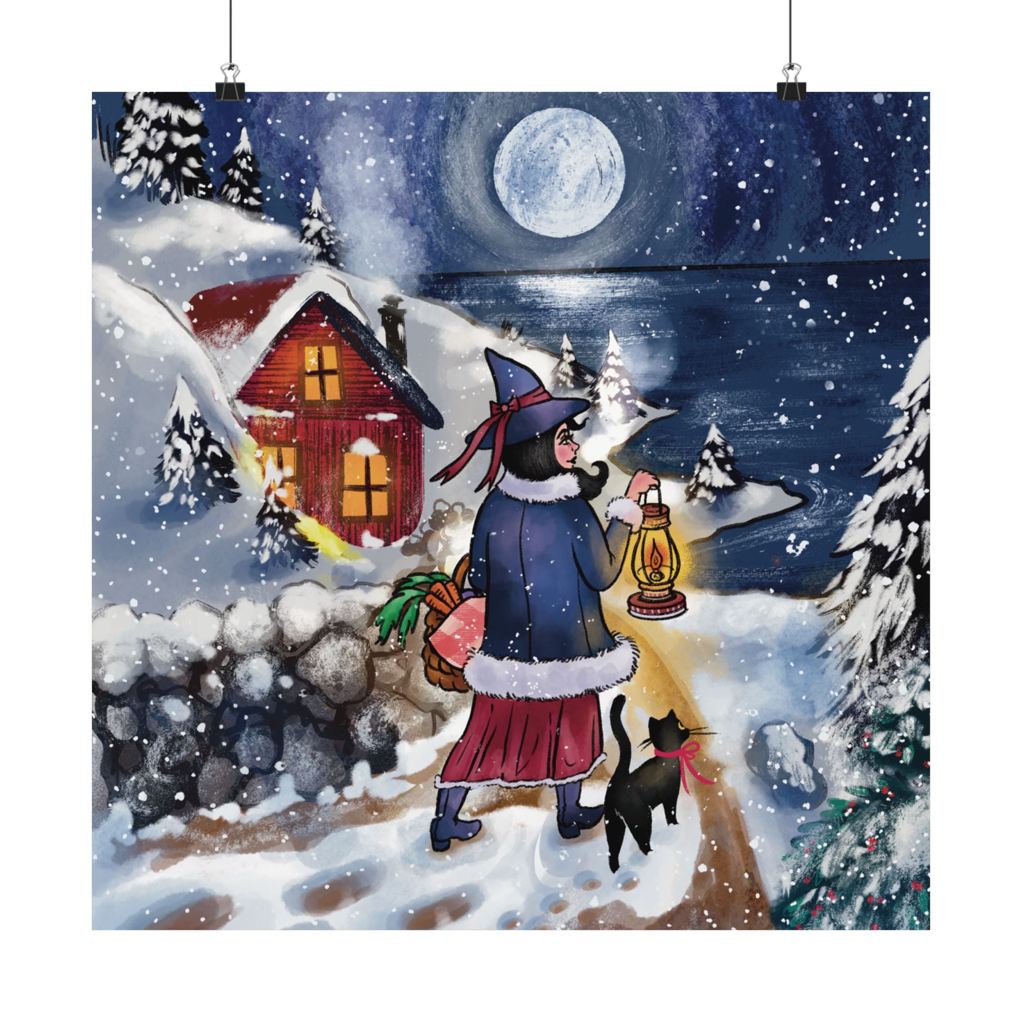 Winter Witch Matte Art Print