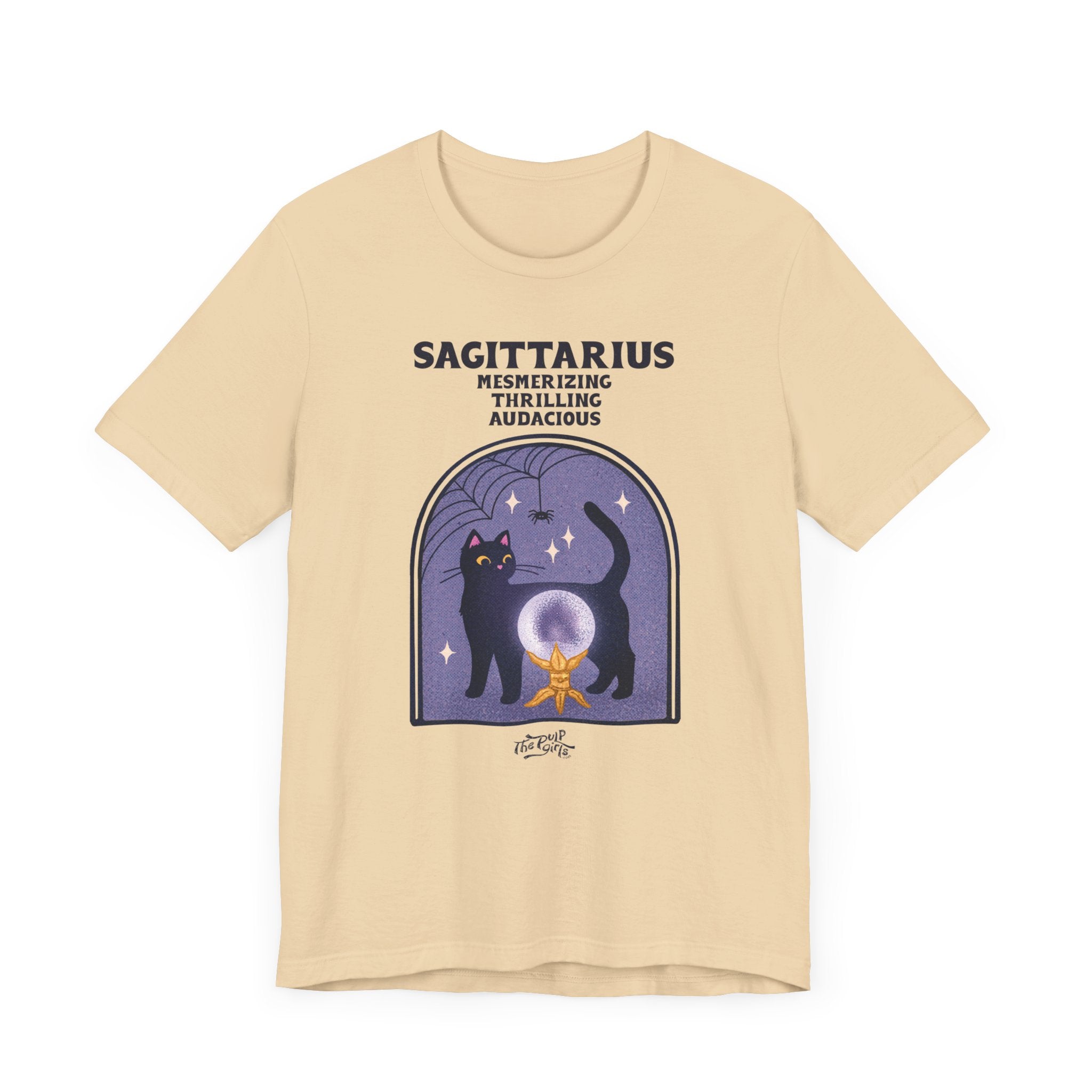 Spooky Sagittarius Cat Astrology Tee