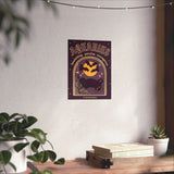 Aquarius Spooky Cat Astrology Art Print