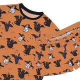 Spooky Black Cat Halloween Pajama Set