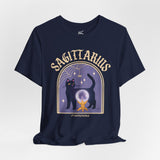 Sagittarius Spooky Cat Astrology Tee