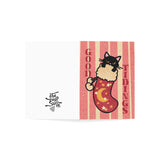 Good Tidings Cat Greeting Card
