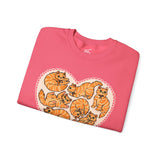 Orange Cat Lover Crewneck Sweatshirt