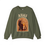 Aries Spooky Cat Astrology Crewneck