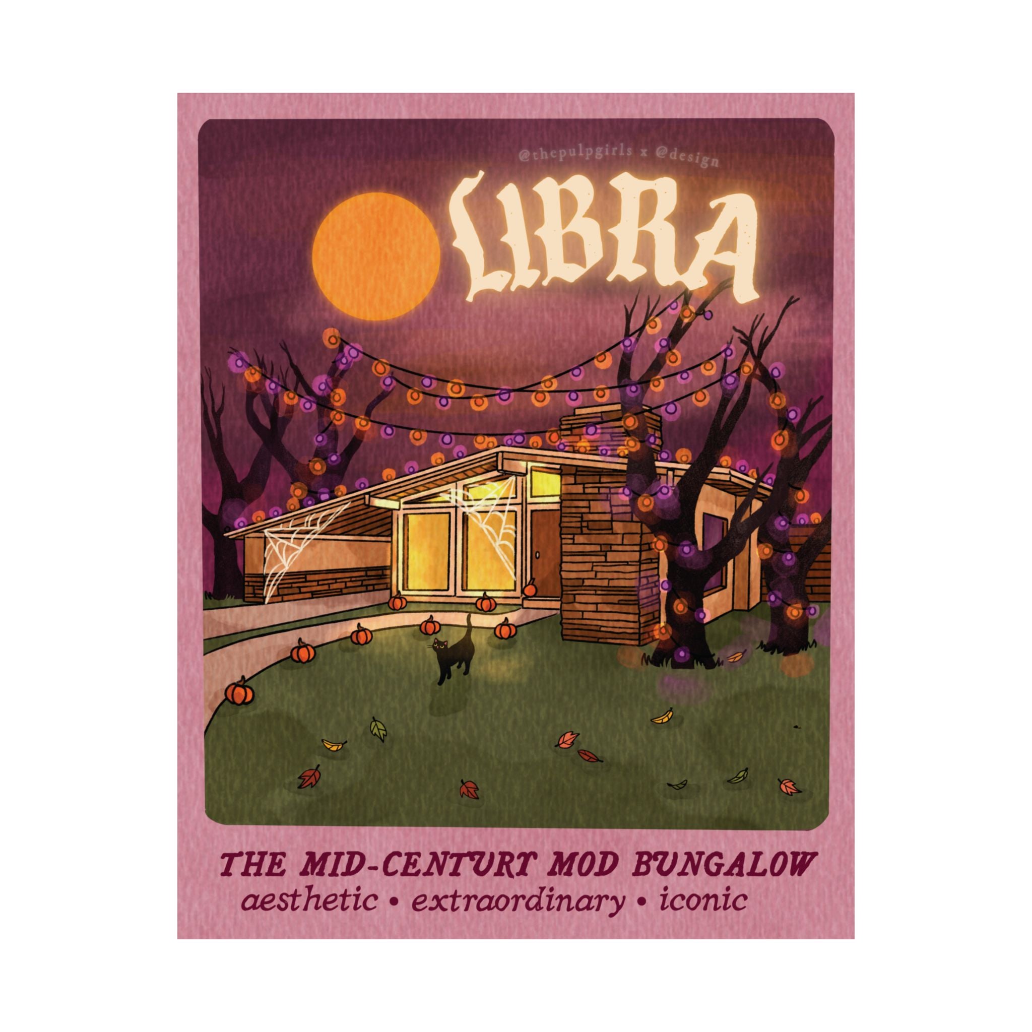 Libra Autumn Home Astrology Art Print