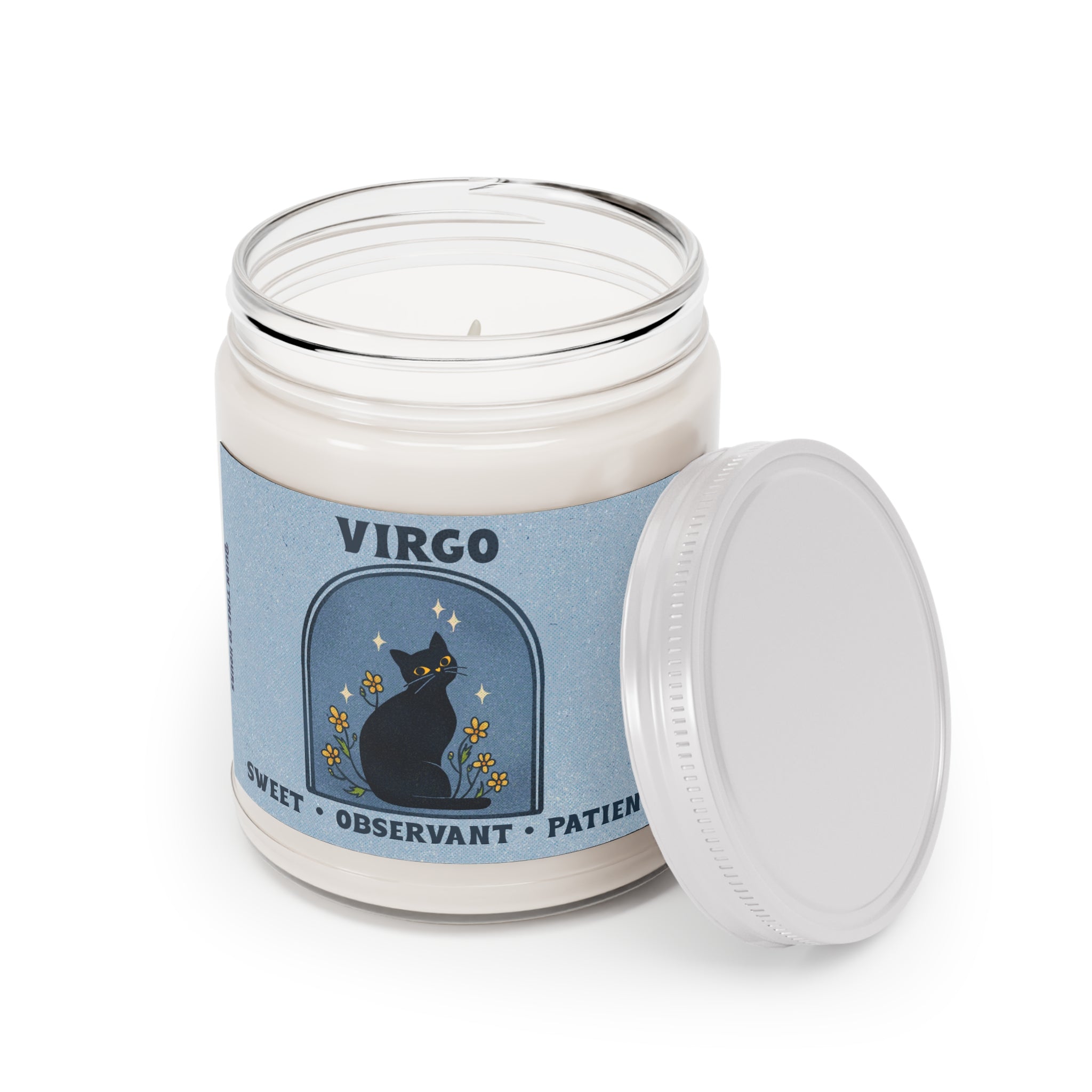 Virgo Cat Astrology Candle