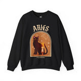Aries Spooky Cat Astrology Crewneck