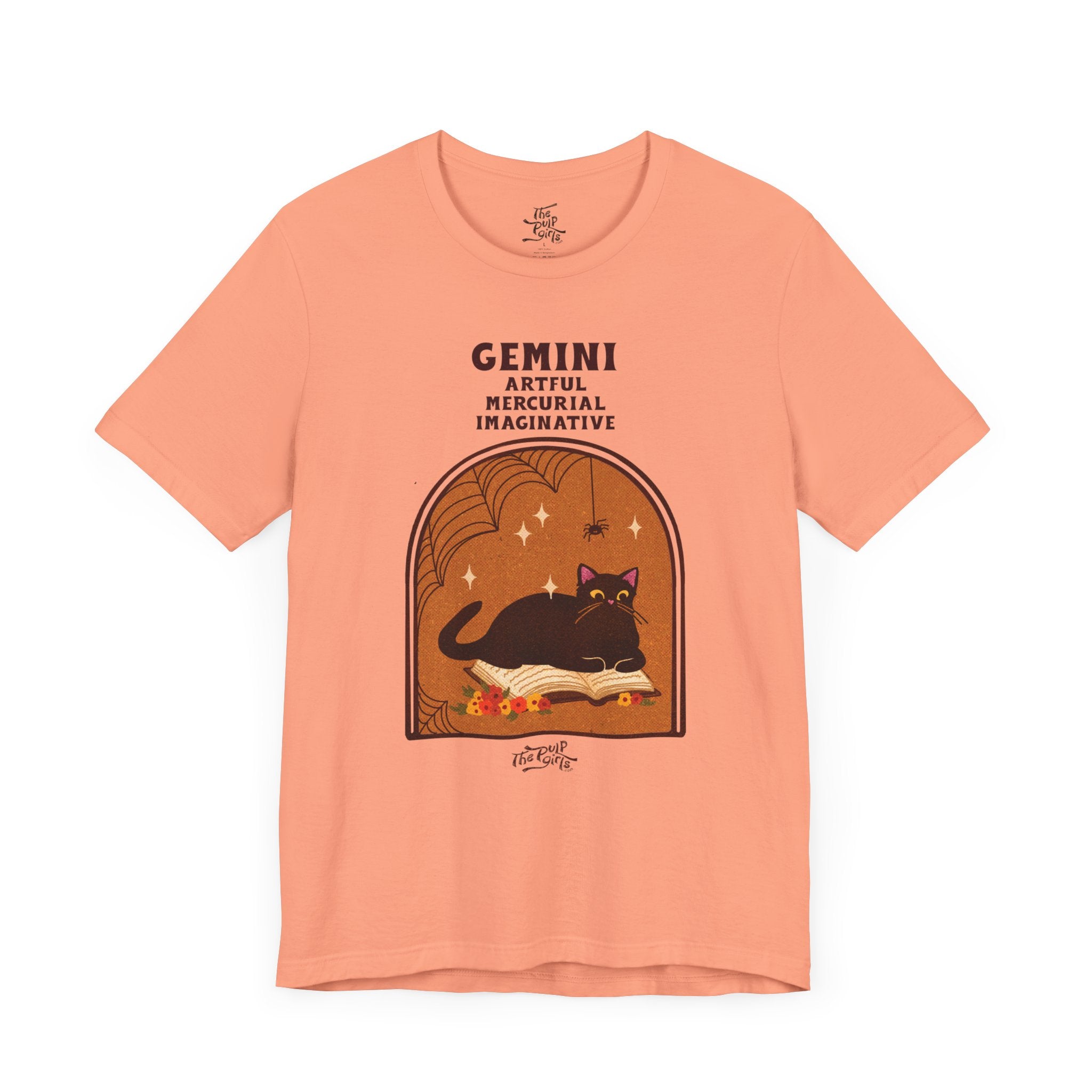 Spooky Gemini Cat Astrology Tee