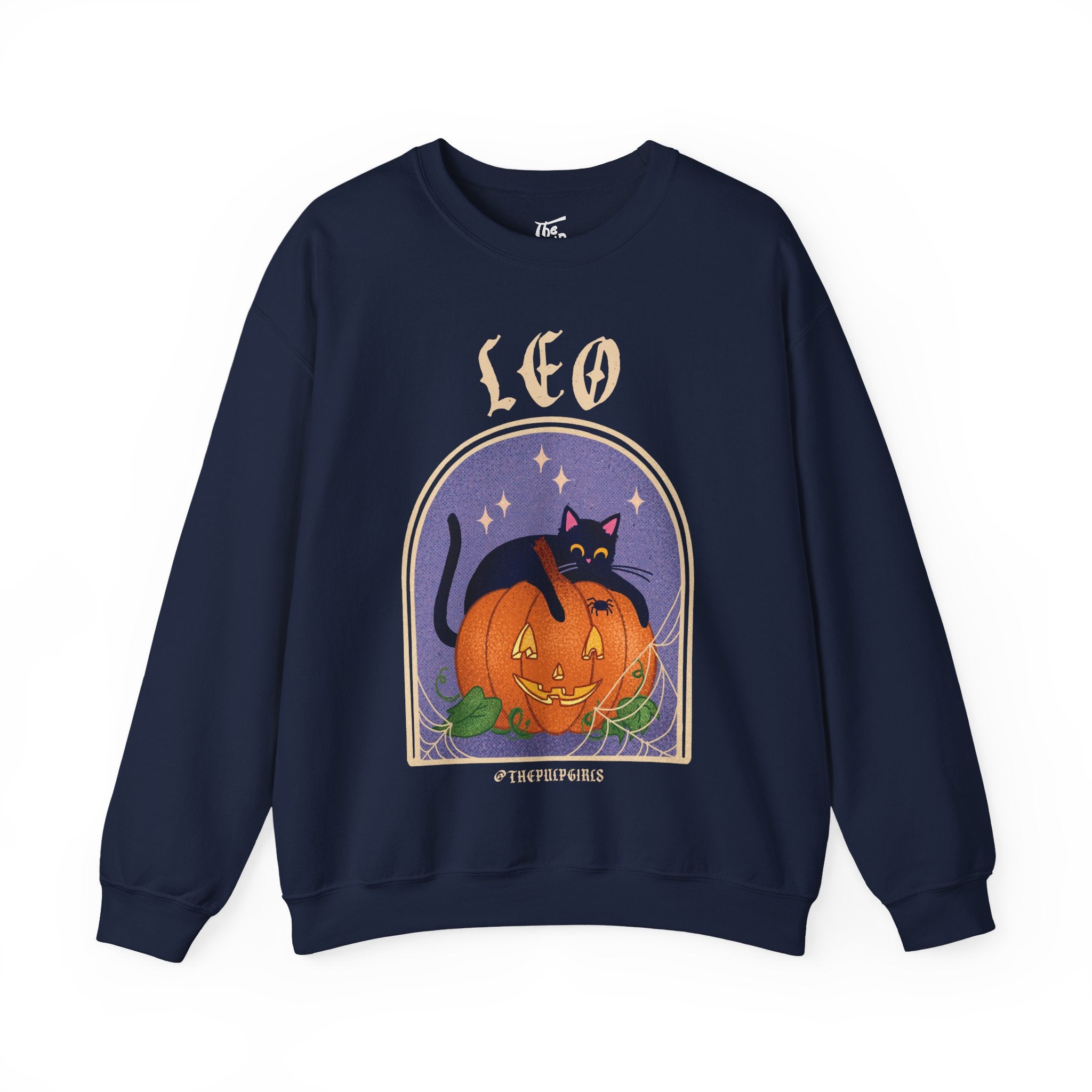 Leo Spooky Cat Astrology Crewneck