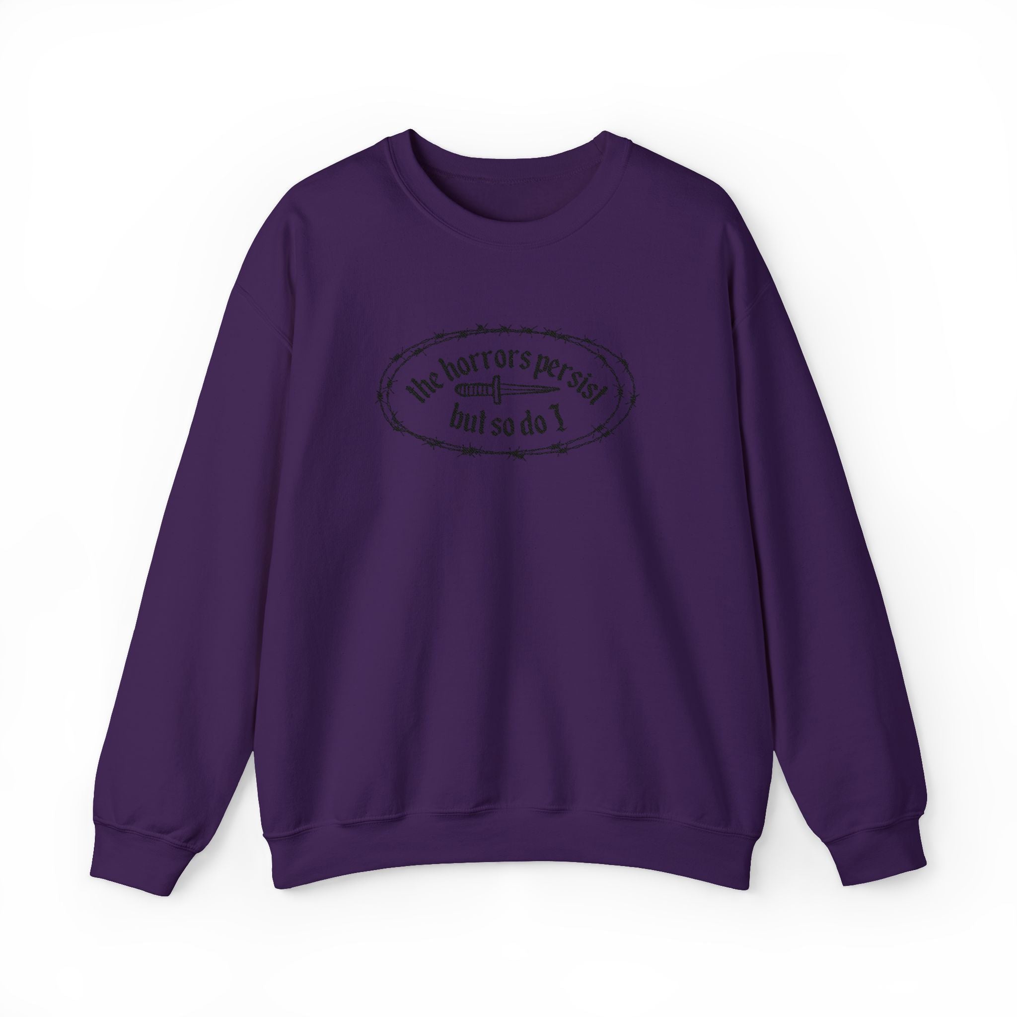 The Horrors Embroidered Crewneck Sweatshirt