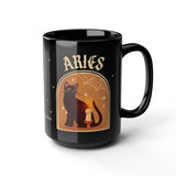 Aries Spooky Cat Astrology Mug