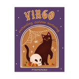 Virgo Spooky Cat Astrology Art Print