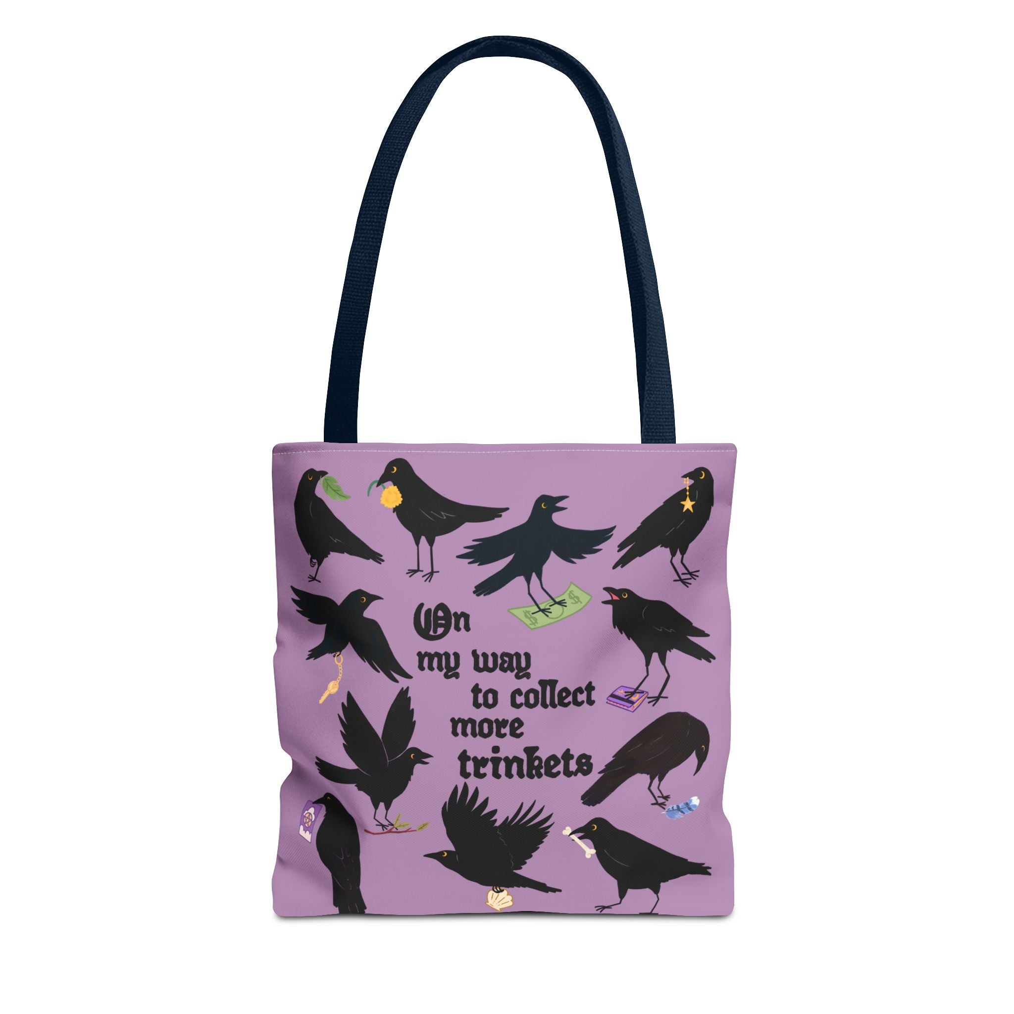 Crow Collecting Trinkets Tote Bag