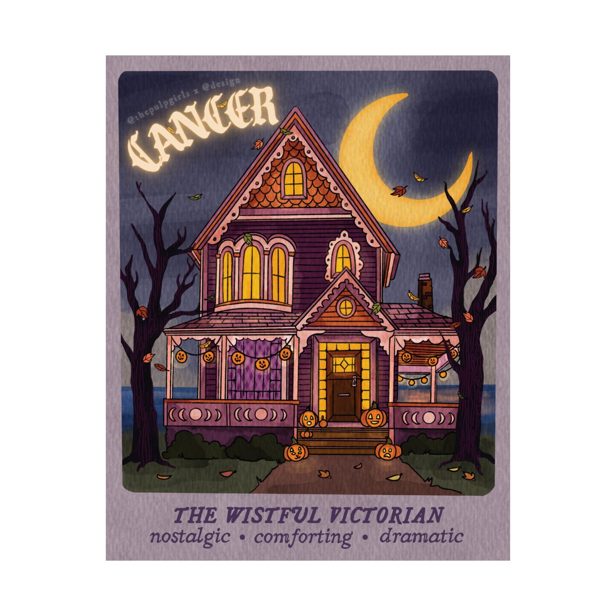 Cancer Autumn Home Astrology Art Print