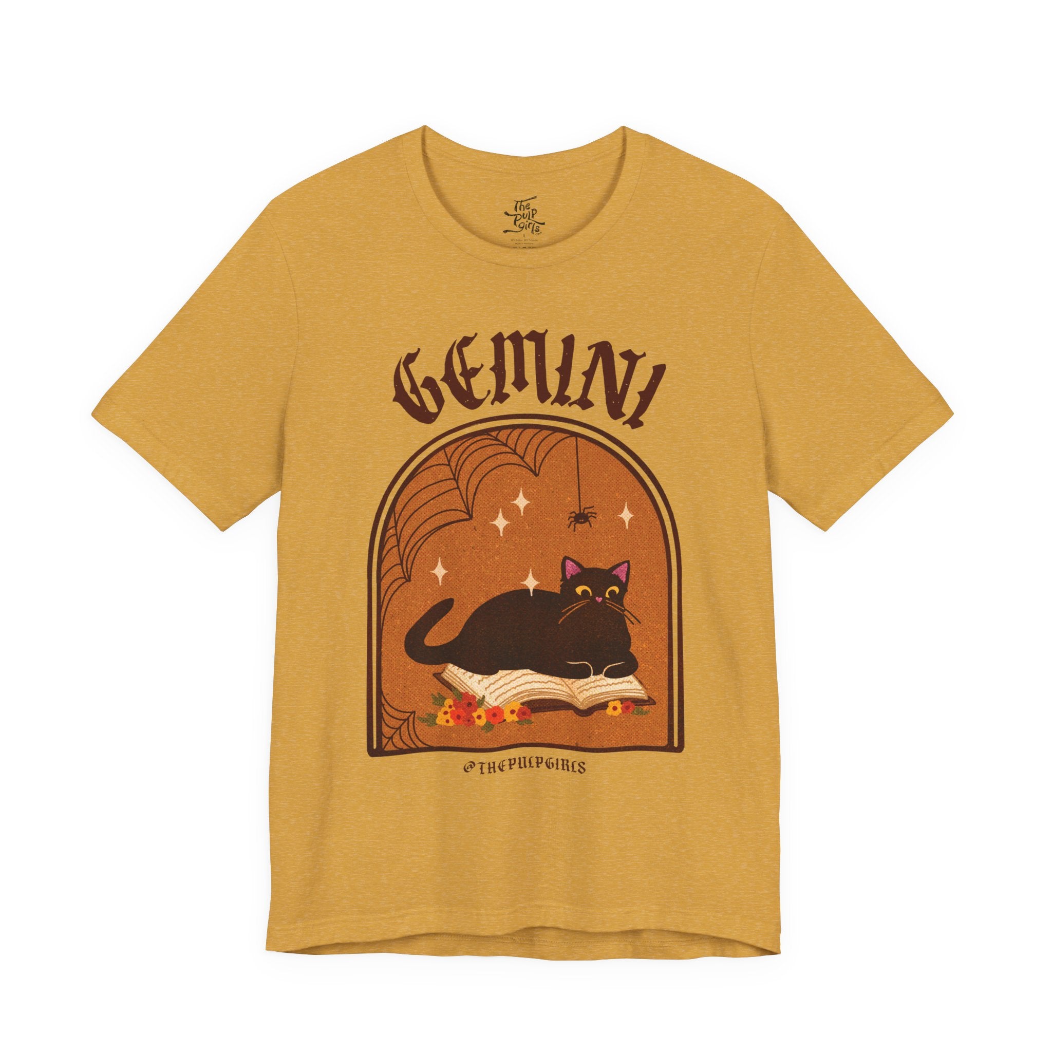 Gemini Spooky Cat Astrology Tee