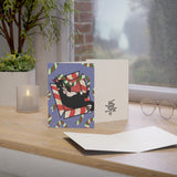 Feisty Feline Holiday Greeting Card
