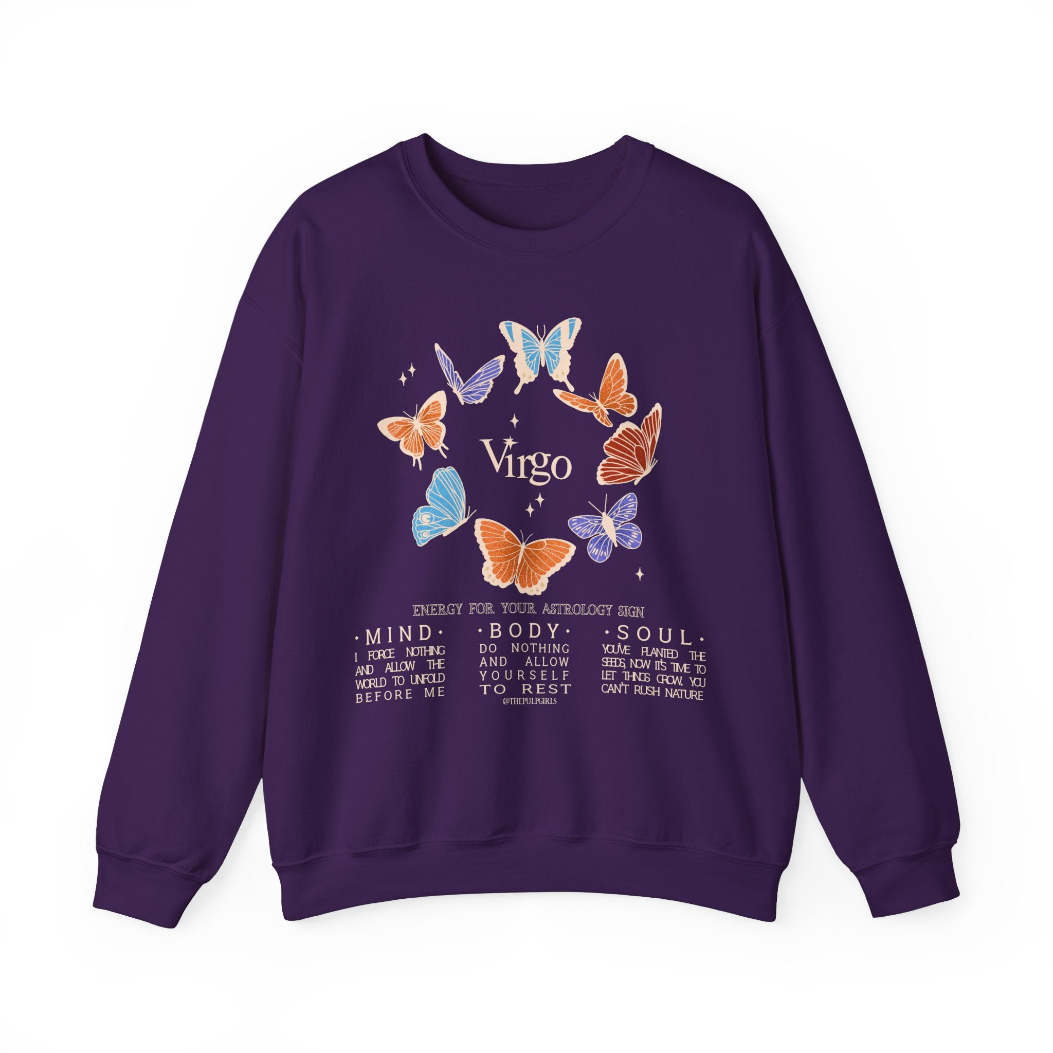 Virgo Butterfly Astrology Crewneck