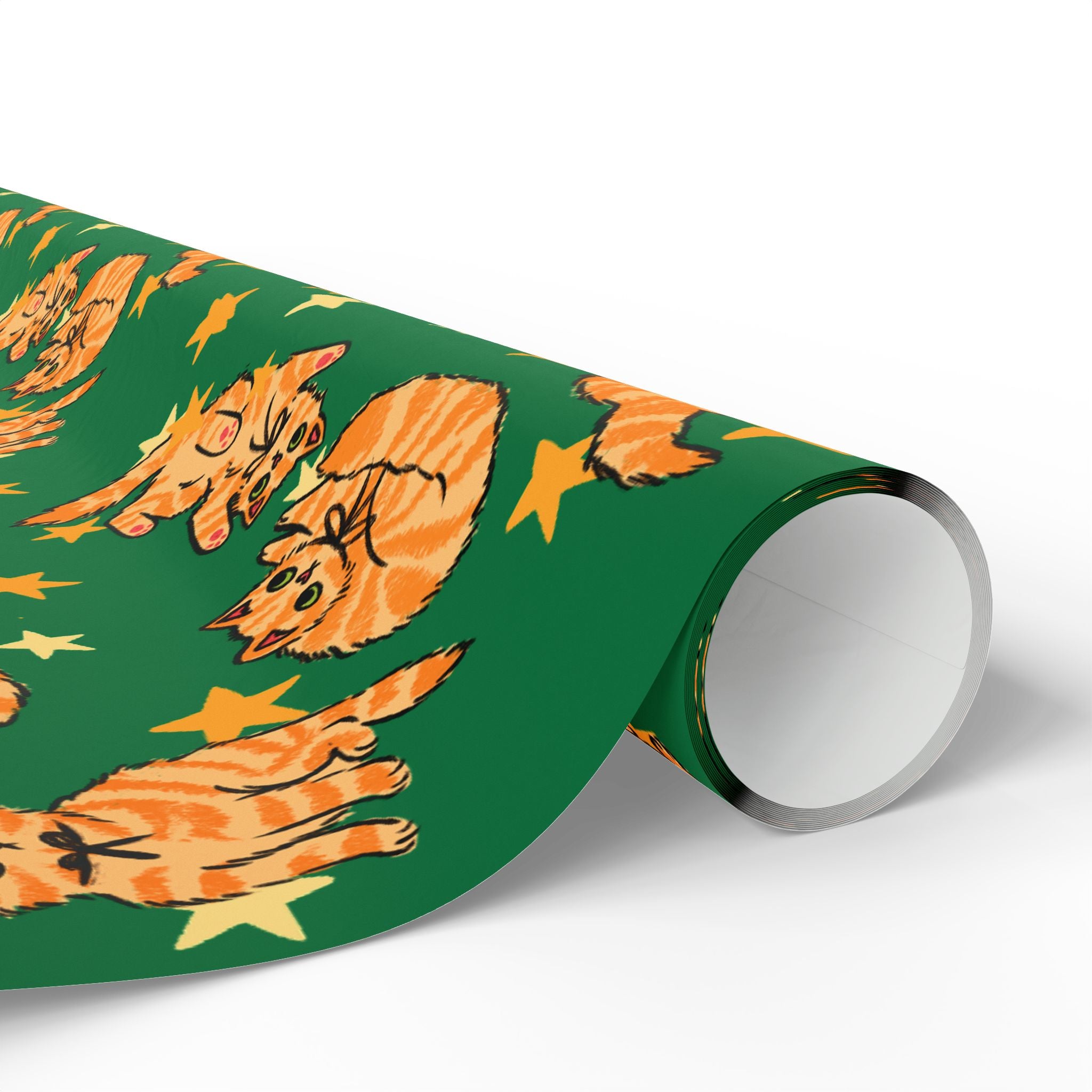 Orange Cat Lover Wrapping Paper