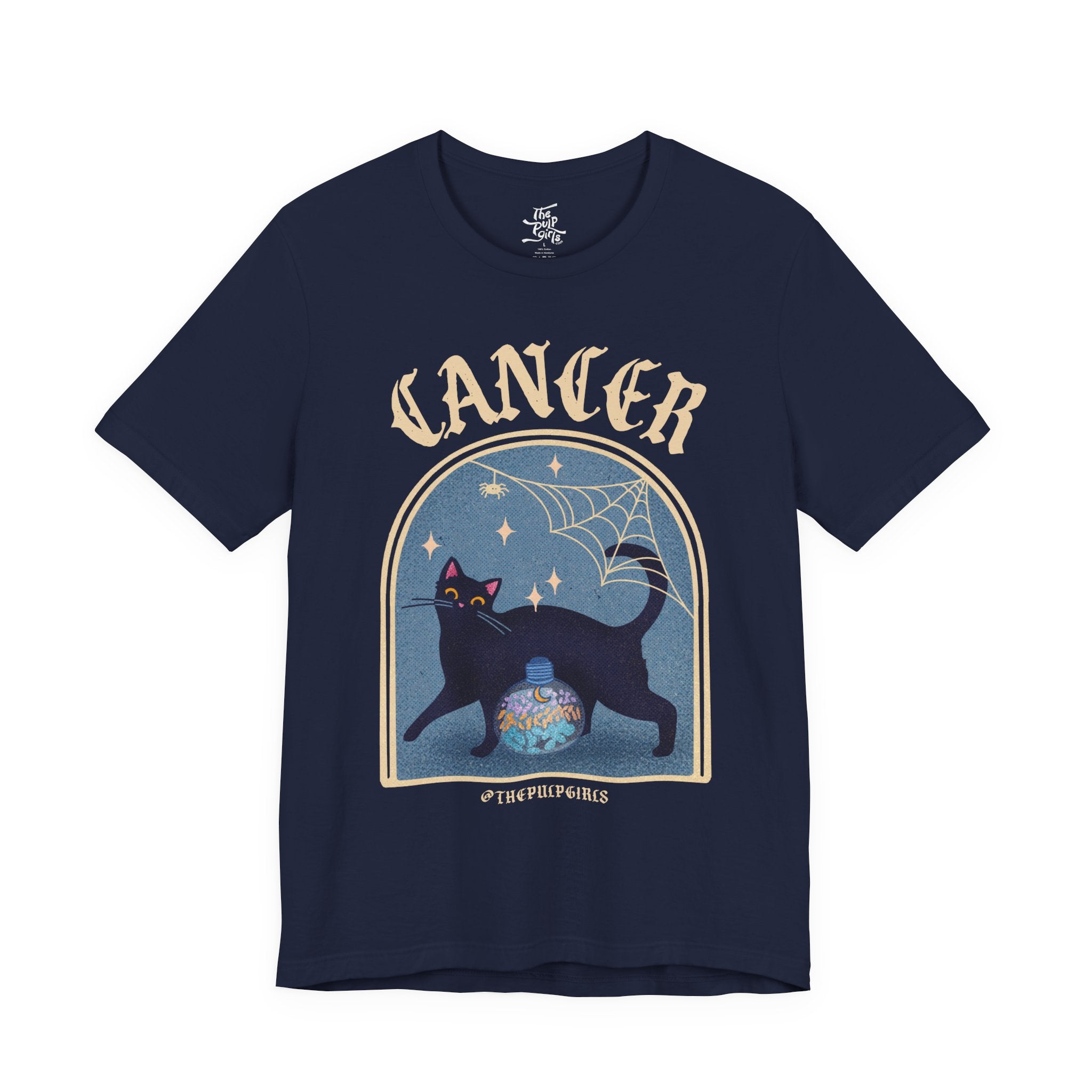 Cancer Spooky Cat Astrology Tee