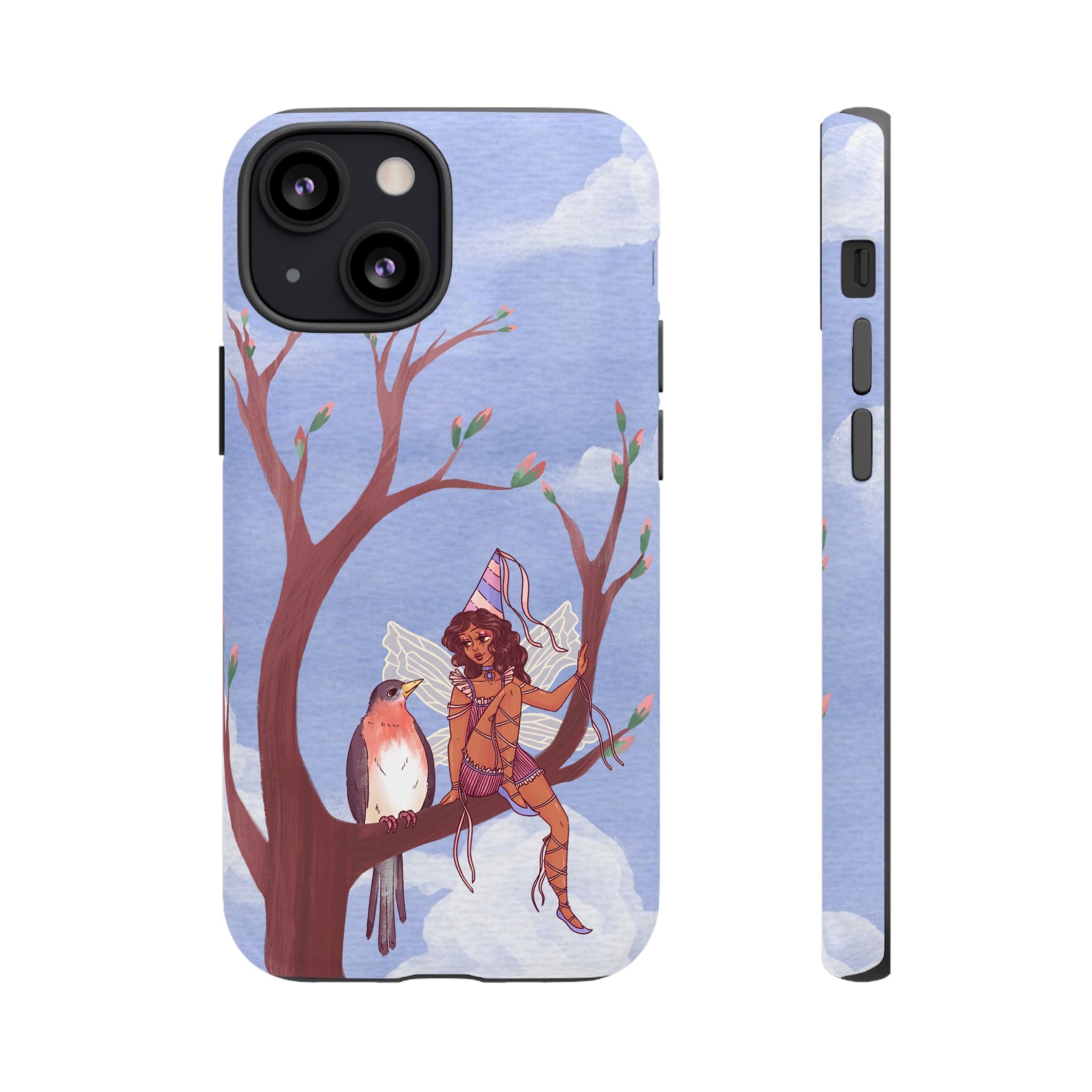 Pink Bird & Fairy Phone Case