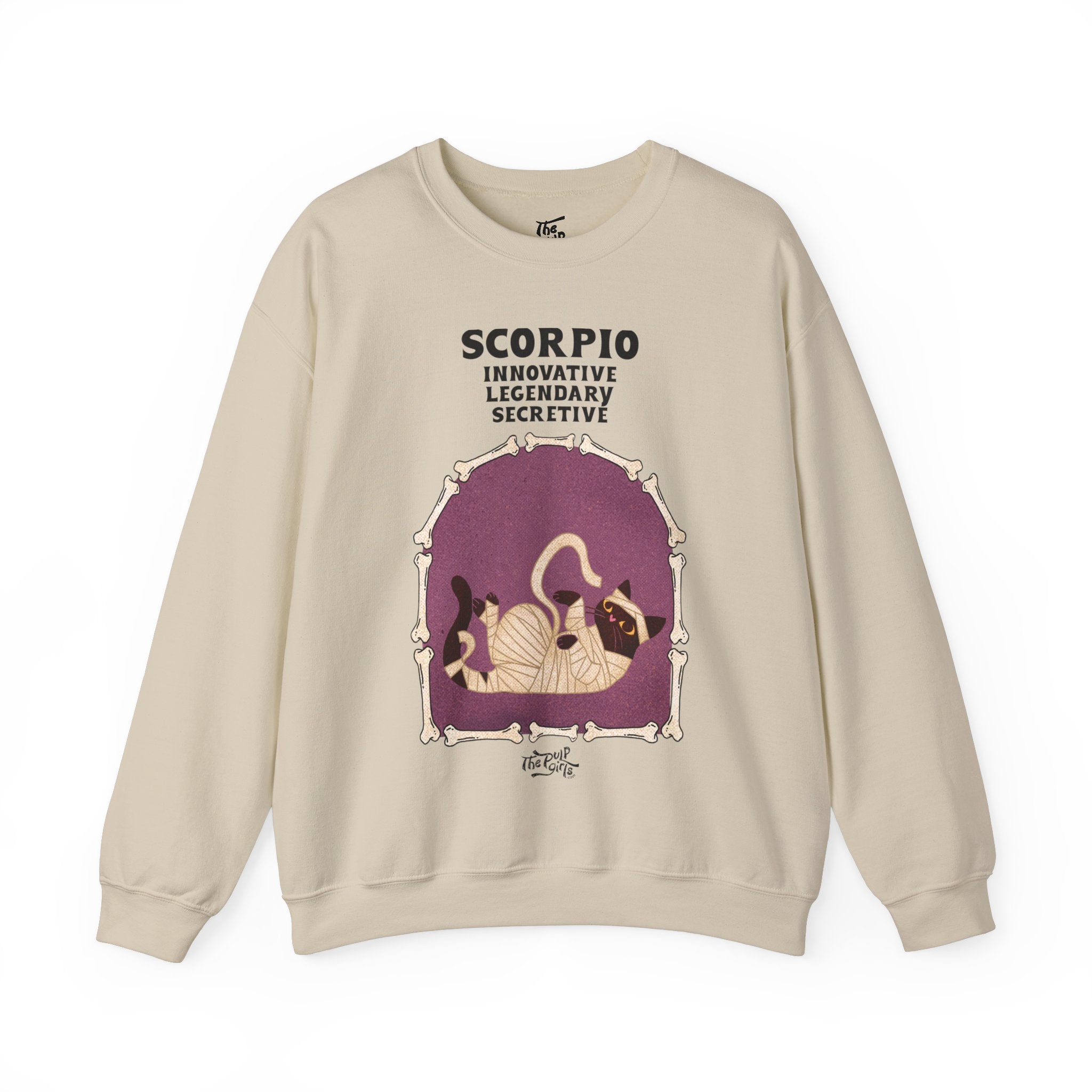 Scorpio Halloween Cat Astrology Crewneck