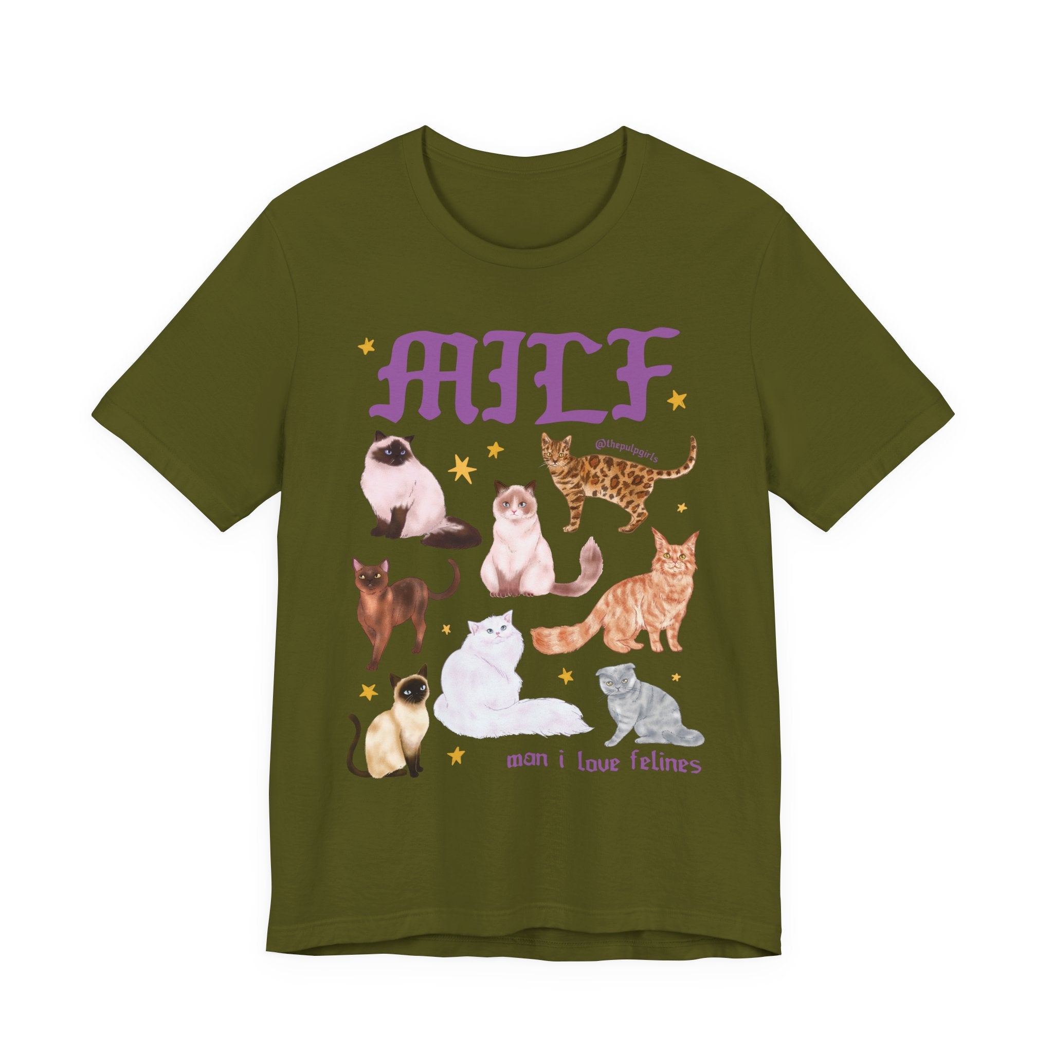 Man I Love Felines MILF Tee