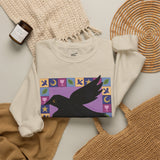 Pisces Whimsical Crow Crewneck Sweatshirt