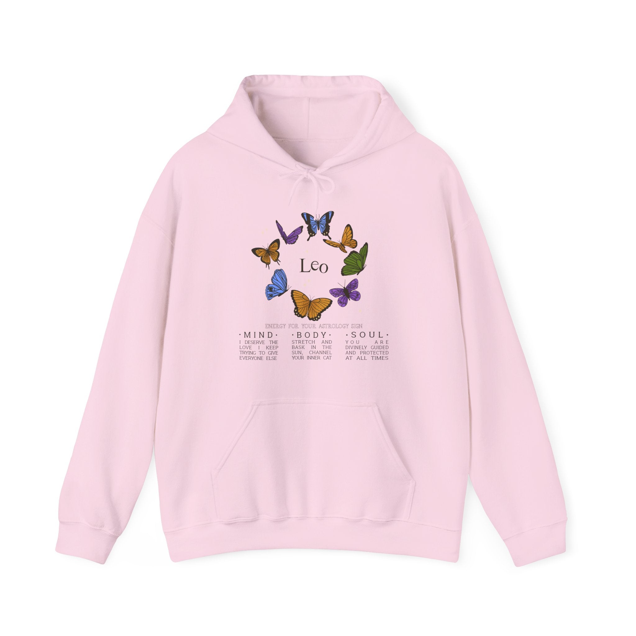Leo Butterfly Astrology Hoodie