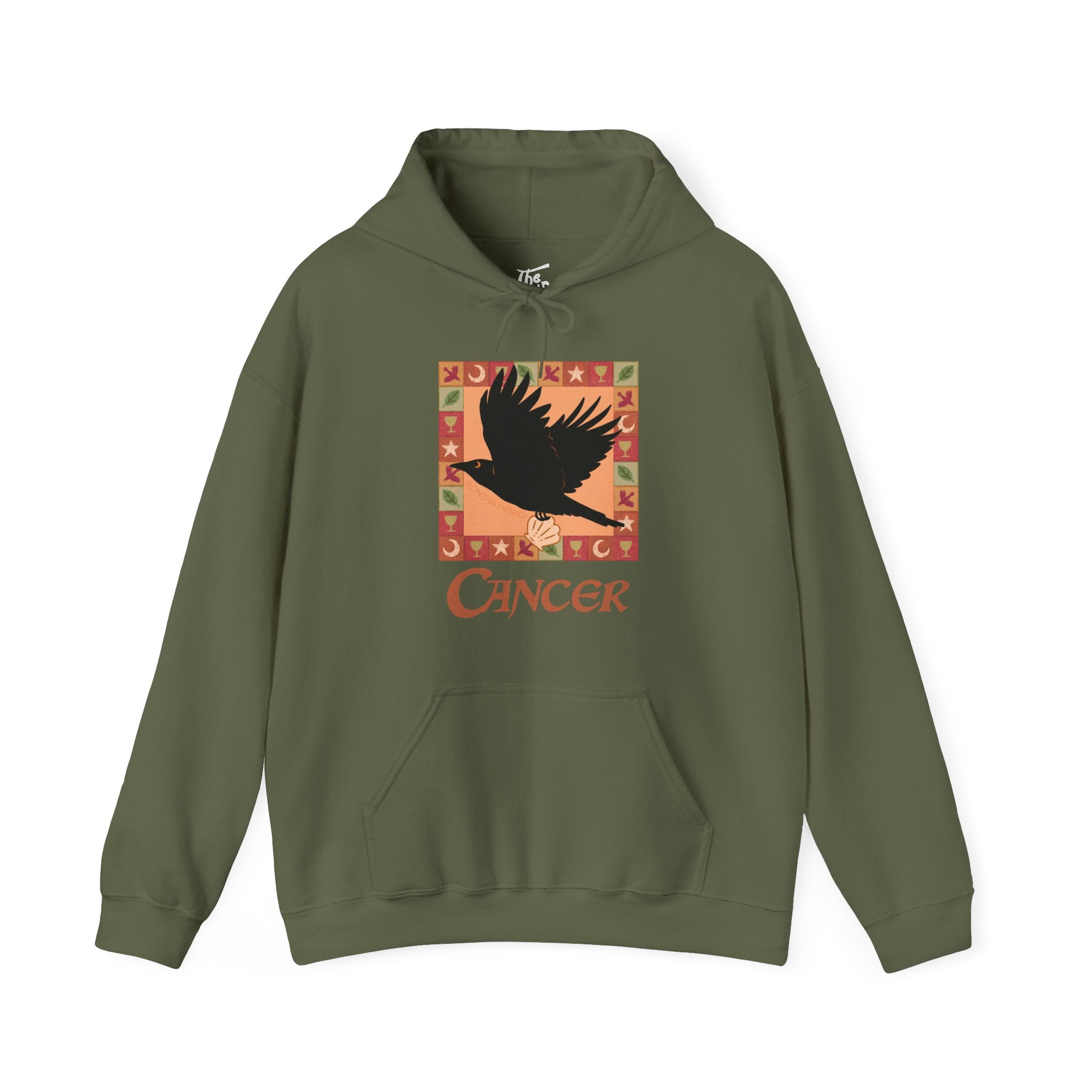 Cancer Whimsical Crow Hoodie