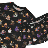 Fall Drinks Halloween Pajama Set