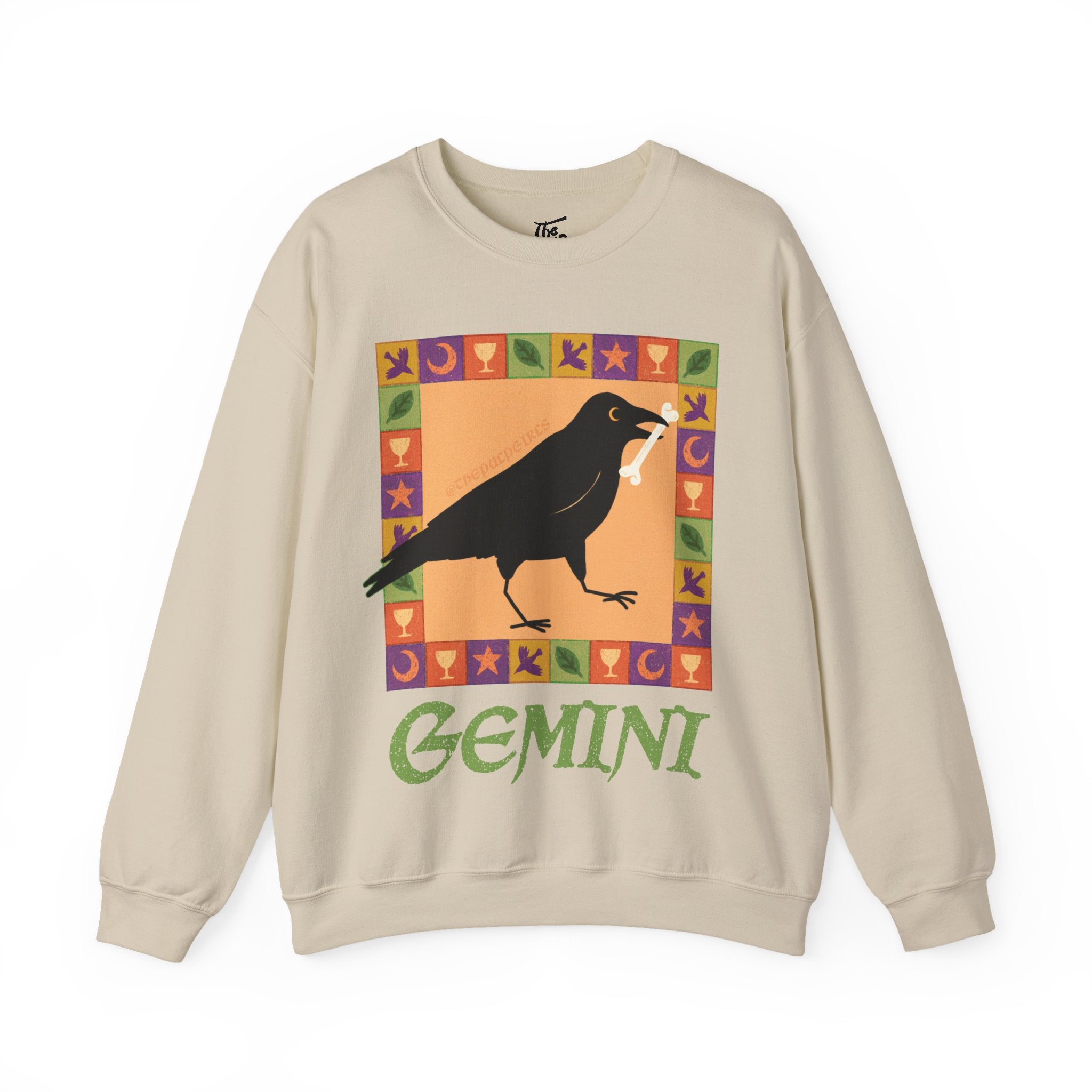 Gemini Whimsical Crow Crewneck Sweatshirt