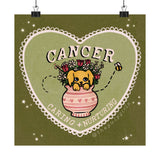 Cancer Lover Dog Art Print