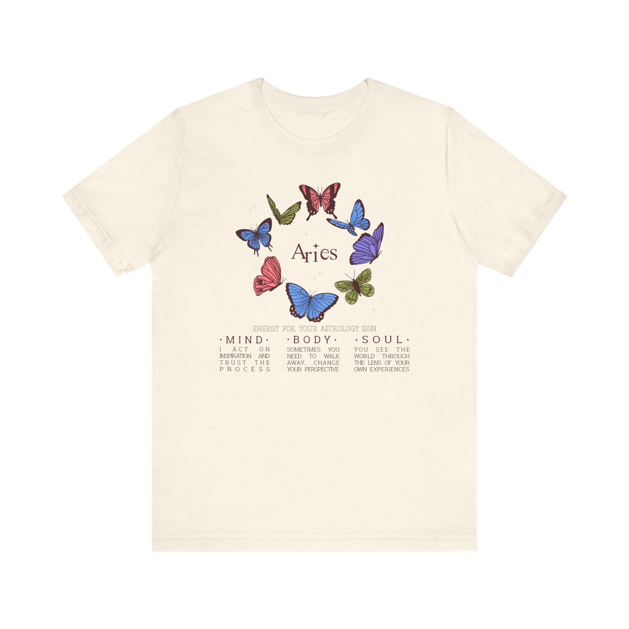 Aries Astrology Butterfly Tee