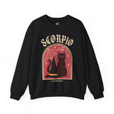 Scorpio Spooky Cat Astrology Crewneck