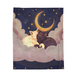 Cat Lovers Celestial Plush Blanket