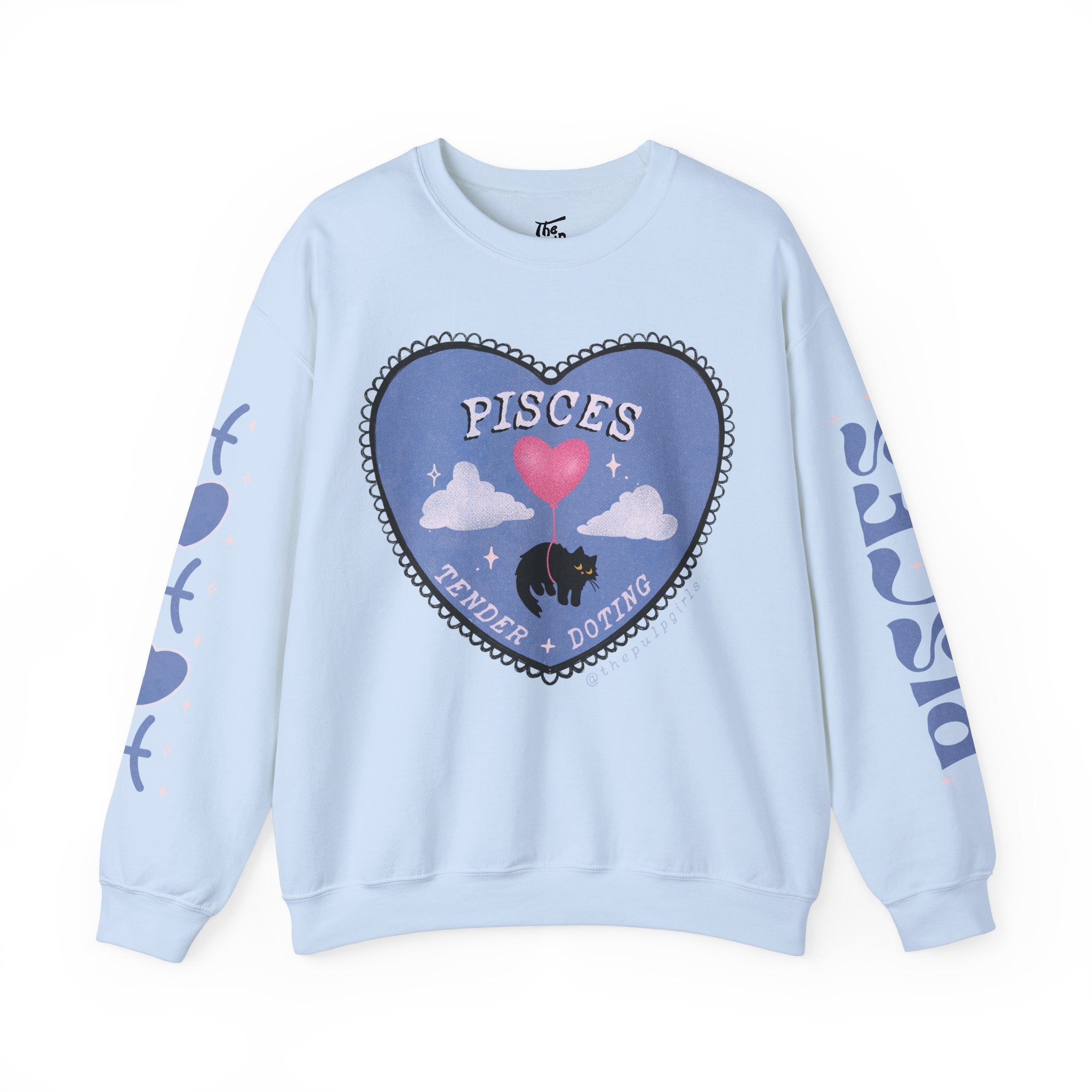 Pisces Love Cat Astrology Crewneck