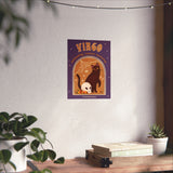 Virgo Spooky Cat Astrology Art Print
