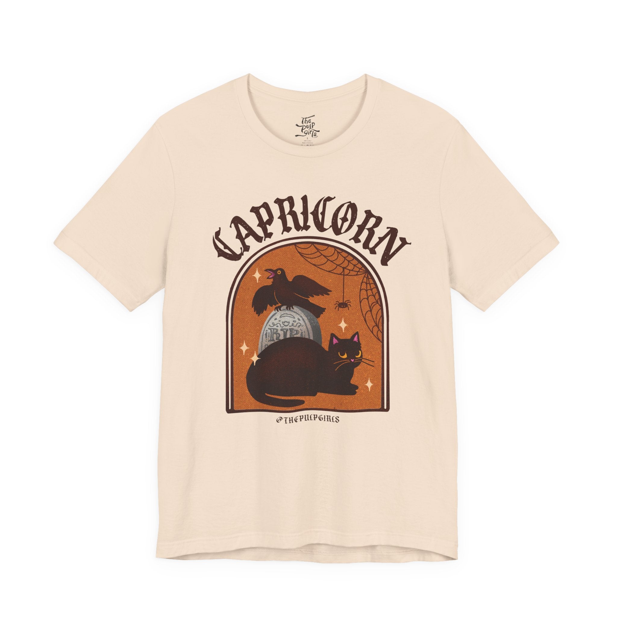 Capricorn Spooky Cat Astrology Tee