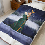 Winter Sorceress Plush Blanket