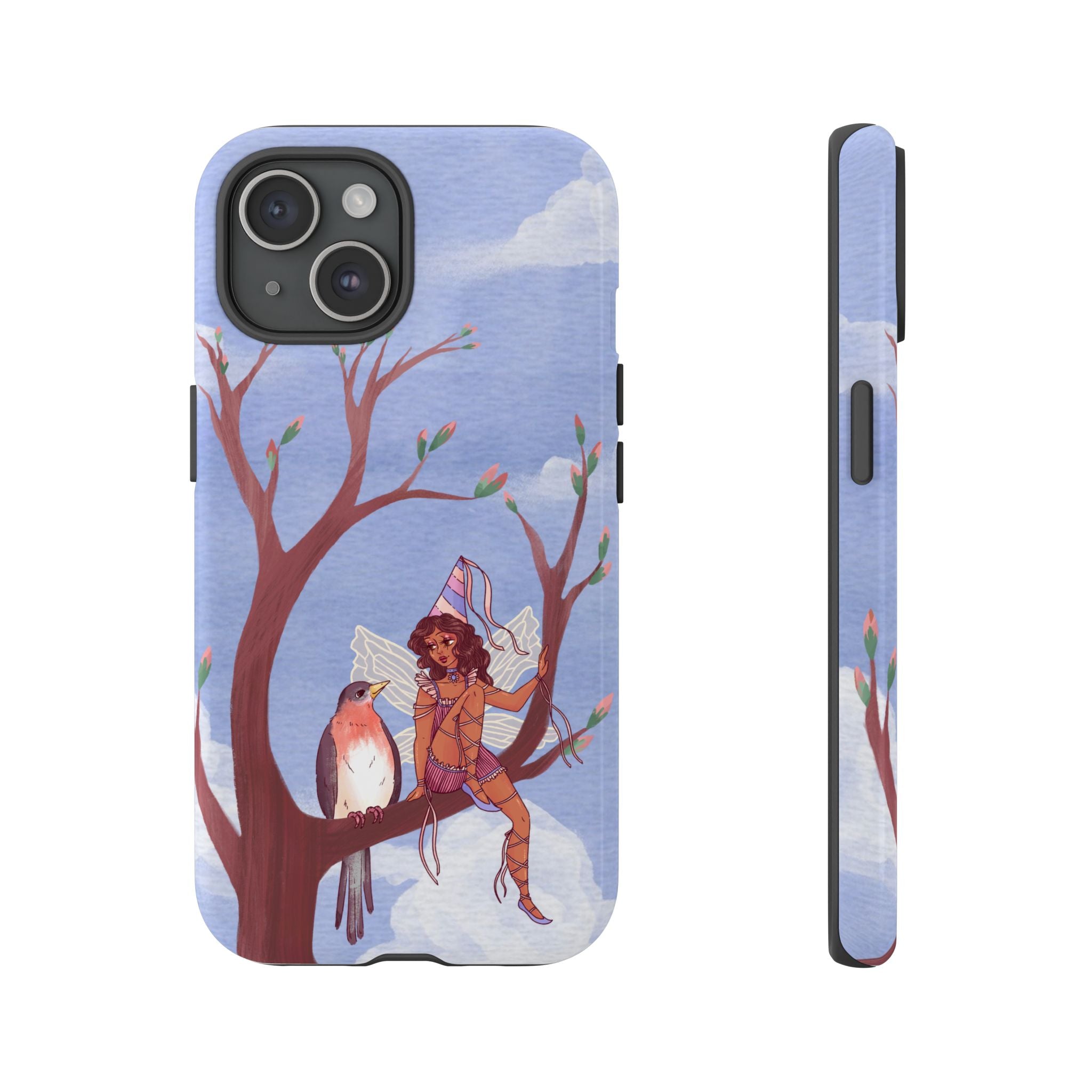 Pink Bird & Fairy Phone Case