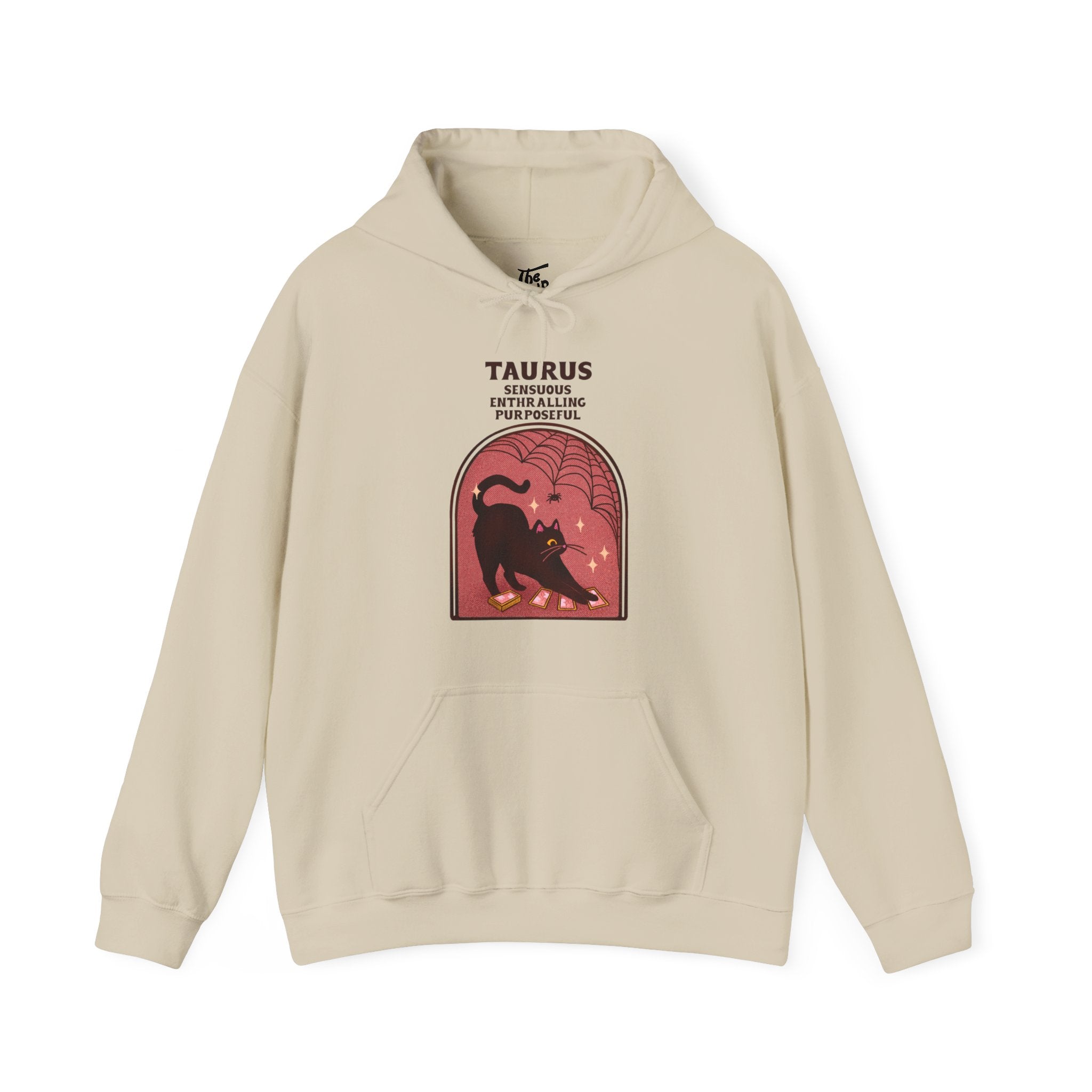 Spooky Taurus Cat Astrology Hoodie