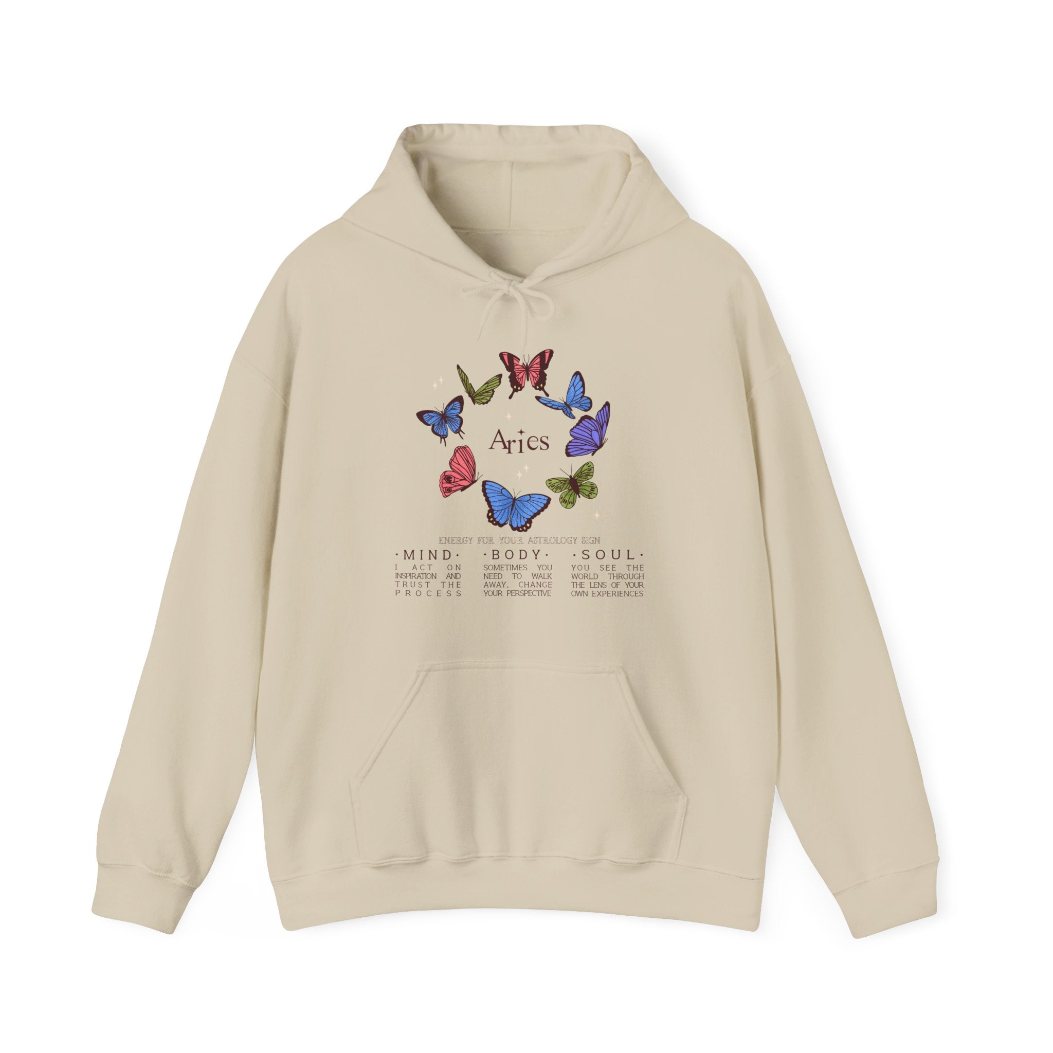 Aries Butterfly Astrology Hoodie