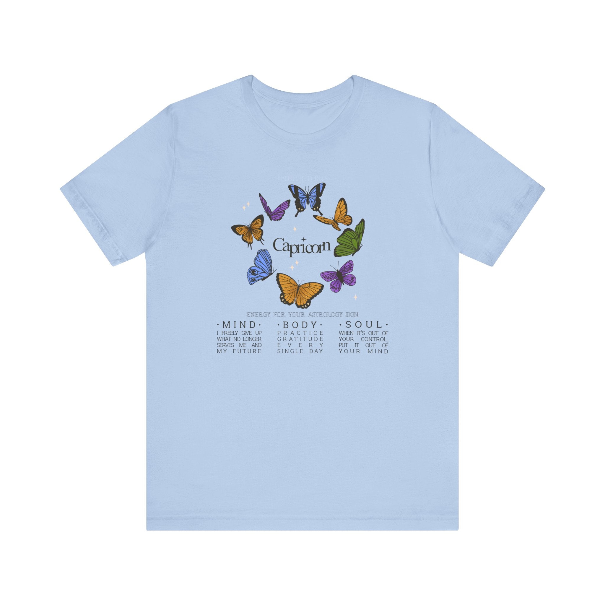 Capricorn Astrology Butterfly Tee