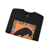 Scorpio Whimsical Crow Crewneck Sweatshirt