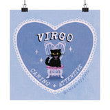 Virgo Love Cat Art Print