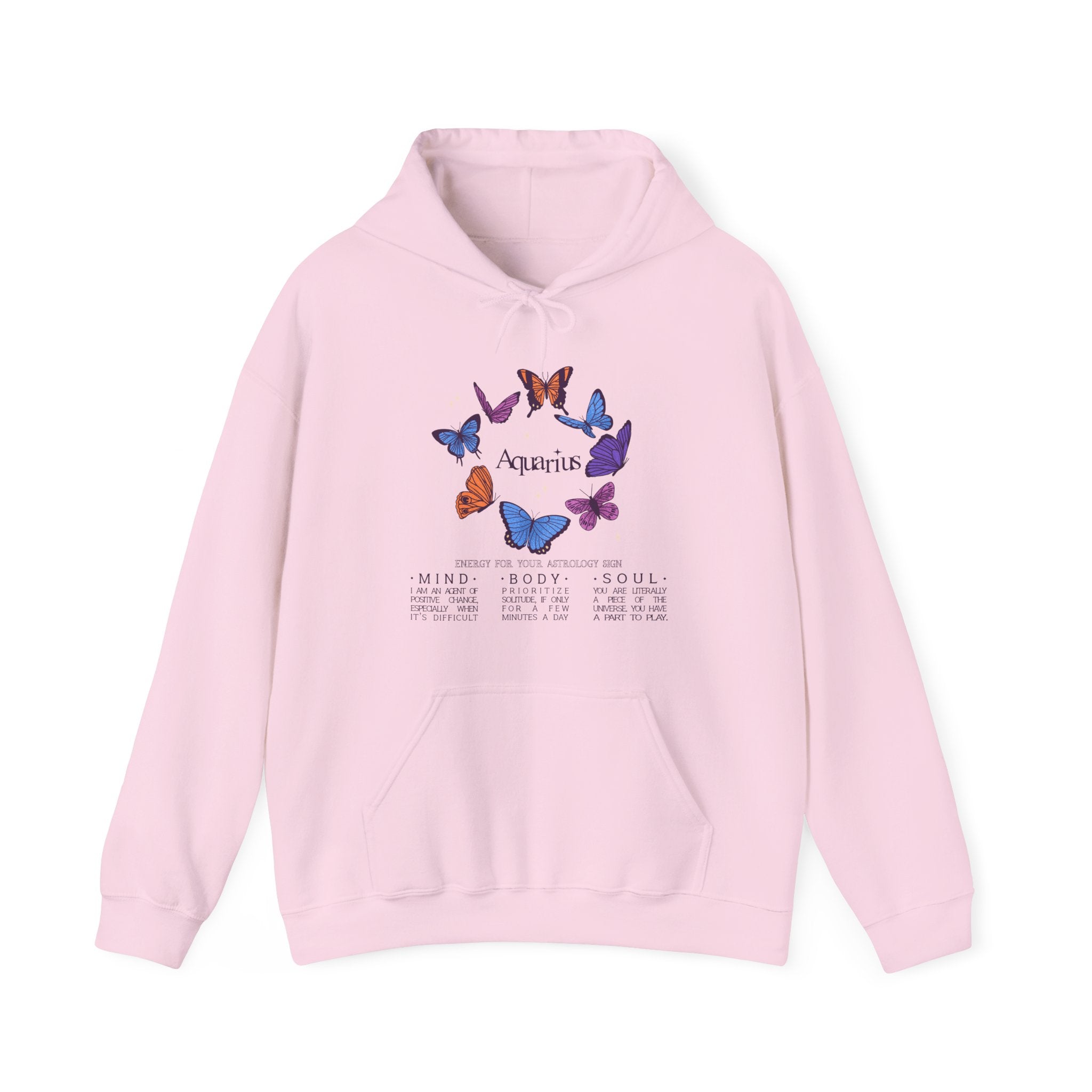 Aquarius Butterfly Astrology Hoodie