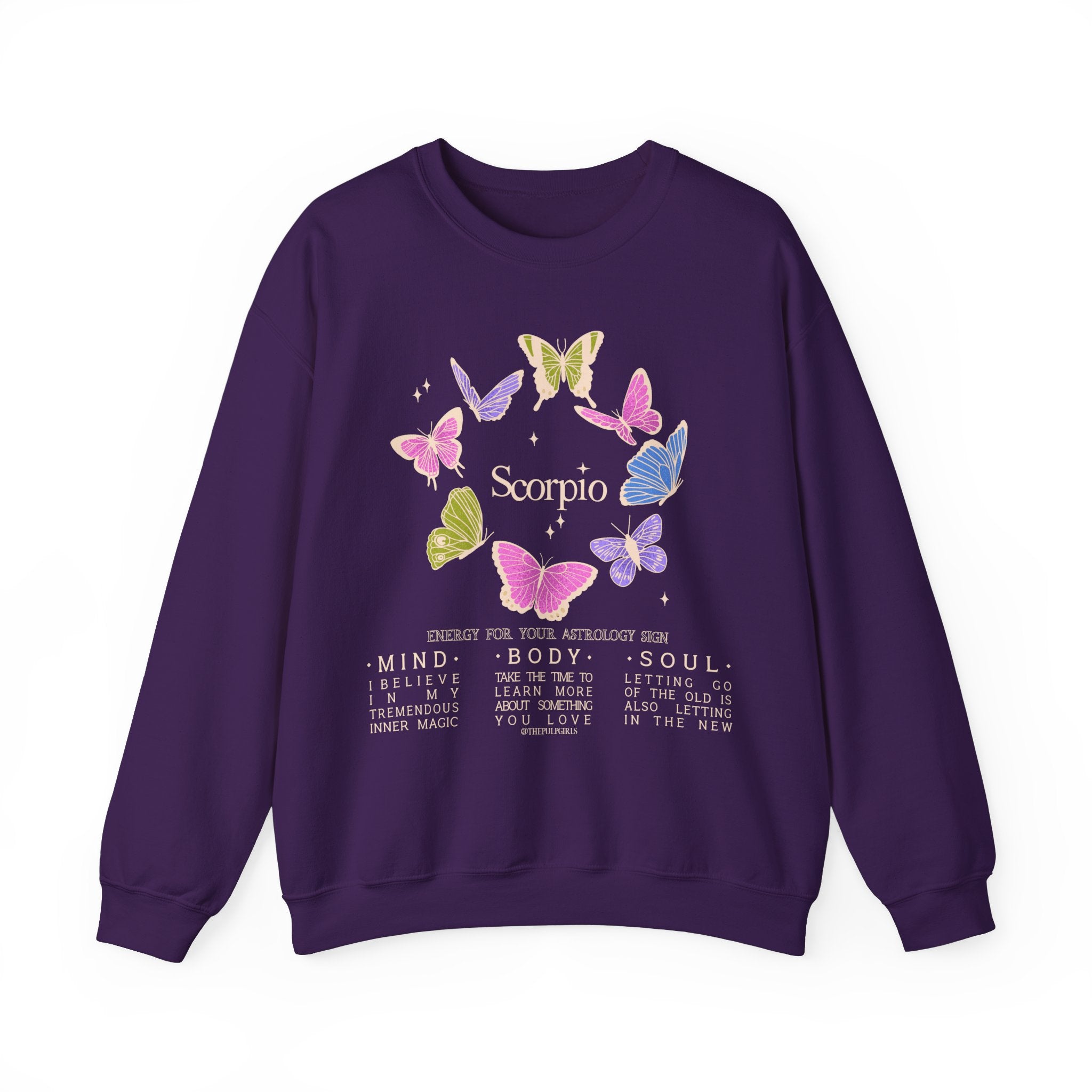 Scorpio Butterfly Astrology Crewneck