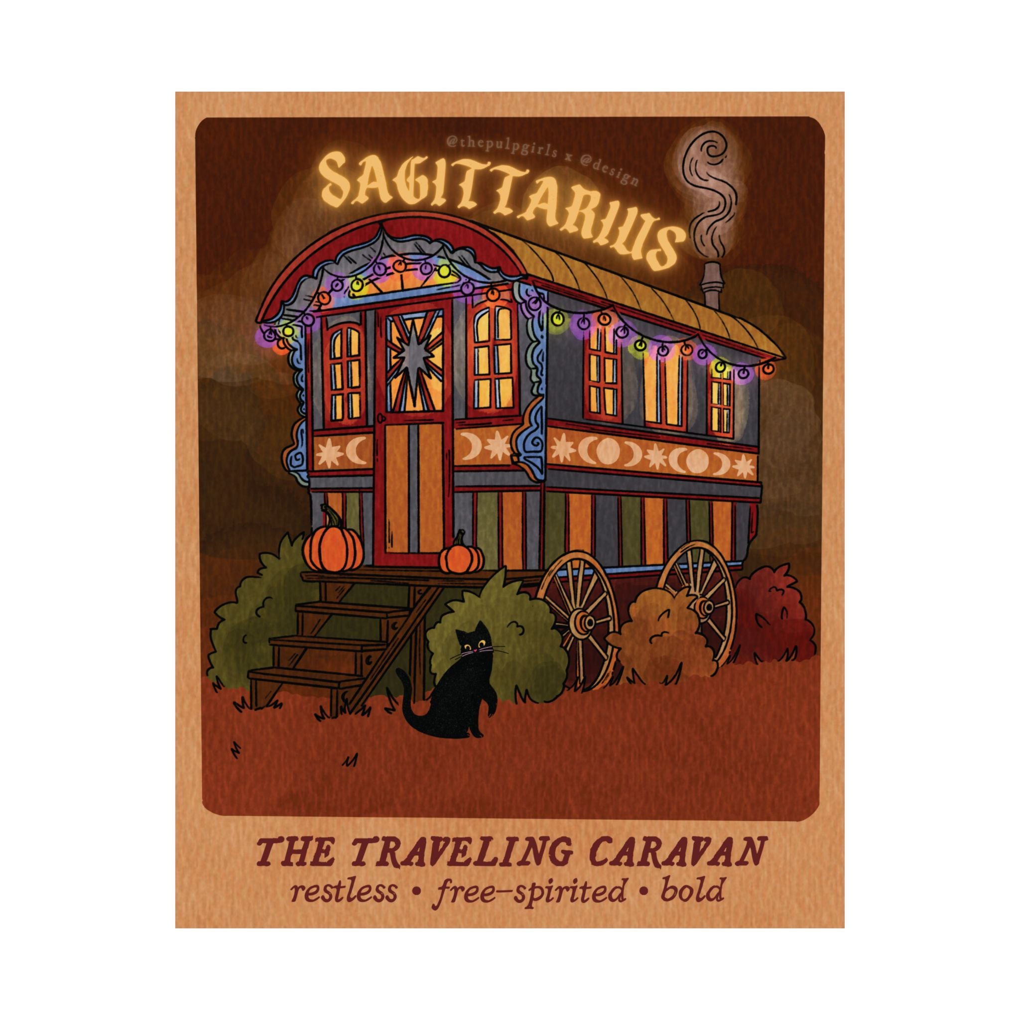 Sagittarius Autumn Home Astrology Art Print