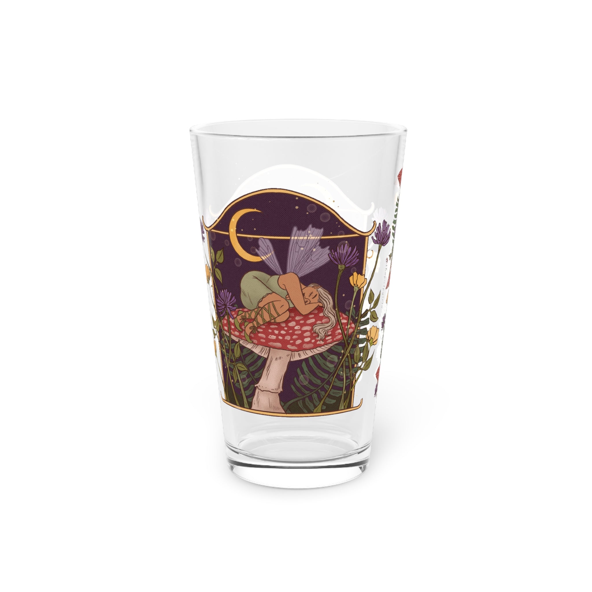 The Mushroom Fairy Pint Glass