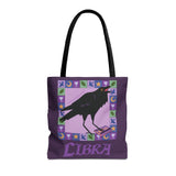 Libra Whimsical Crow Tote Bag